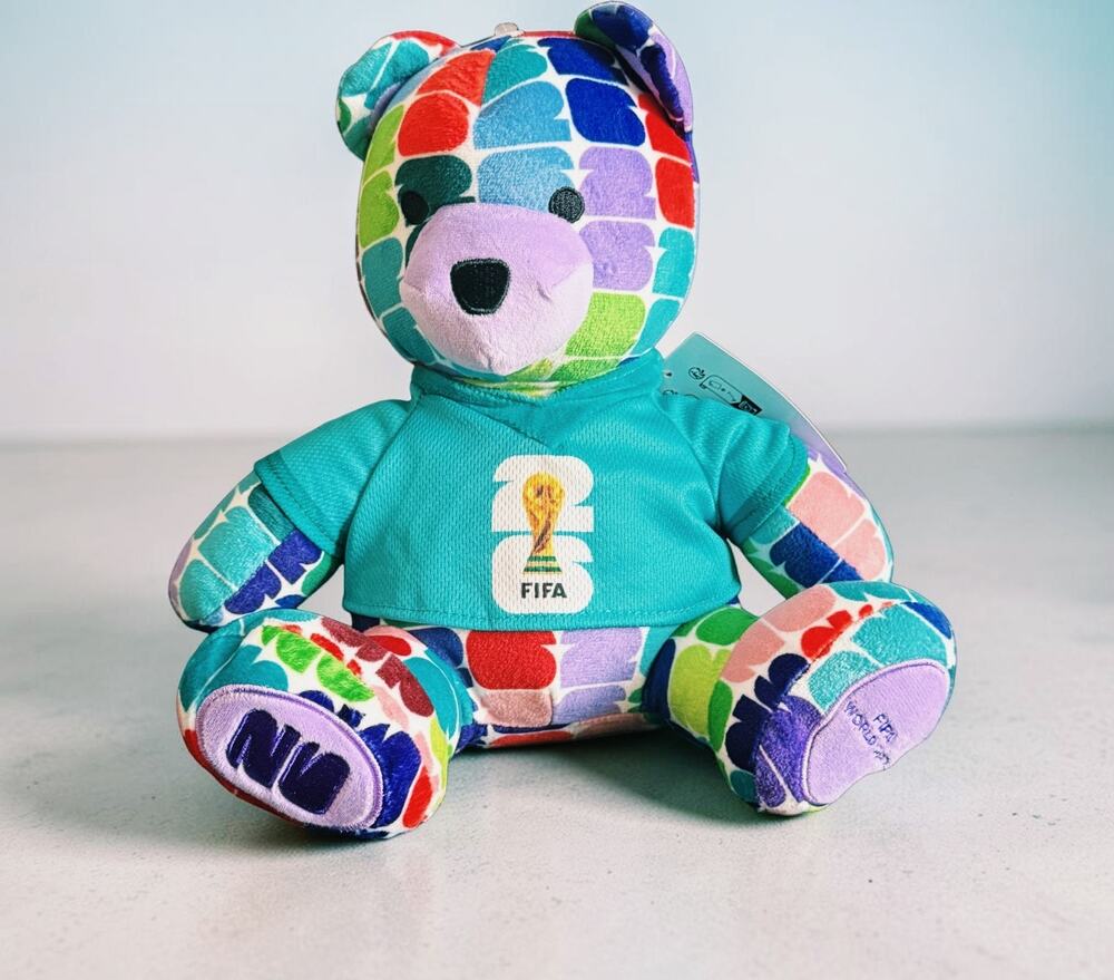 Jazwares FIFA World Cup 2026 Soccer Bear Plush Official Licensed Jersey NWT